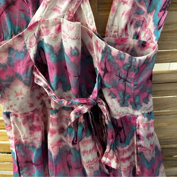 Rare Vanessa Mooney Watercolor Venus Multicolor Romper size S